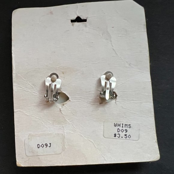 Vintage Halloween Spookies Taiwan Pumpkin Jack O Lantern Clip On Earrings - Picture 3 of 3